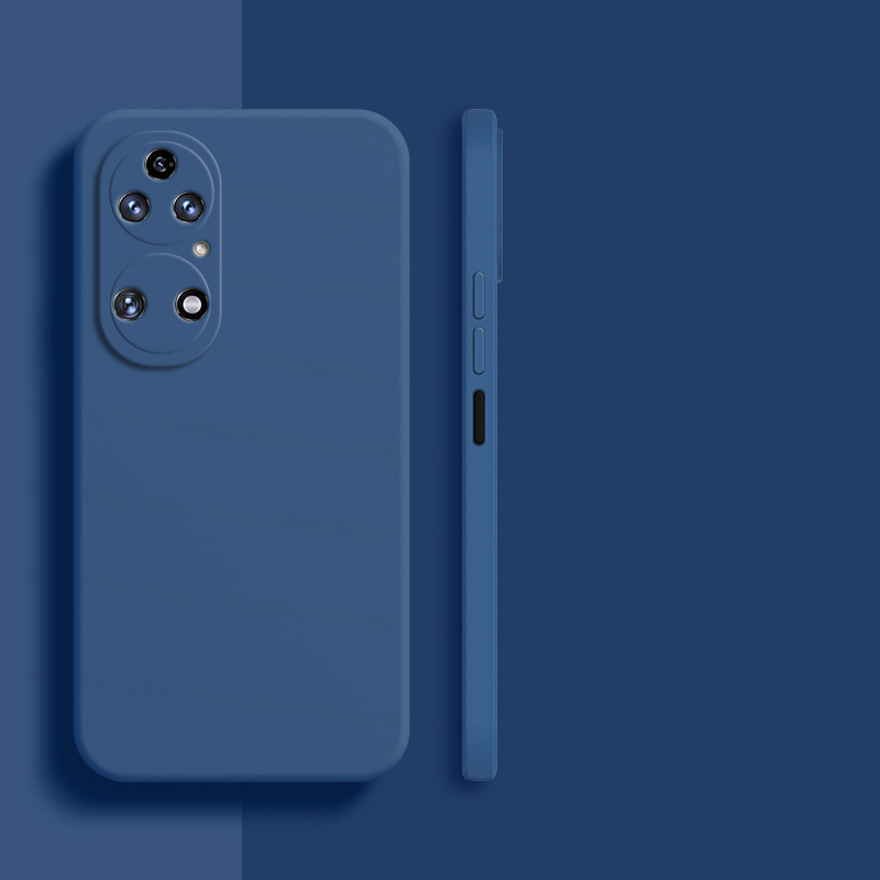 Für Huawei P50 Profi Hülle Huawei P50E P40 P50 P60 Profi Kunst Startseite Caes stoßfestes TPU-Flüssigsilikon-Telefonrückseite Huawei 50 Profi: Eva / Blau