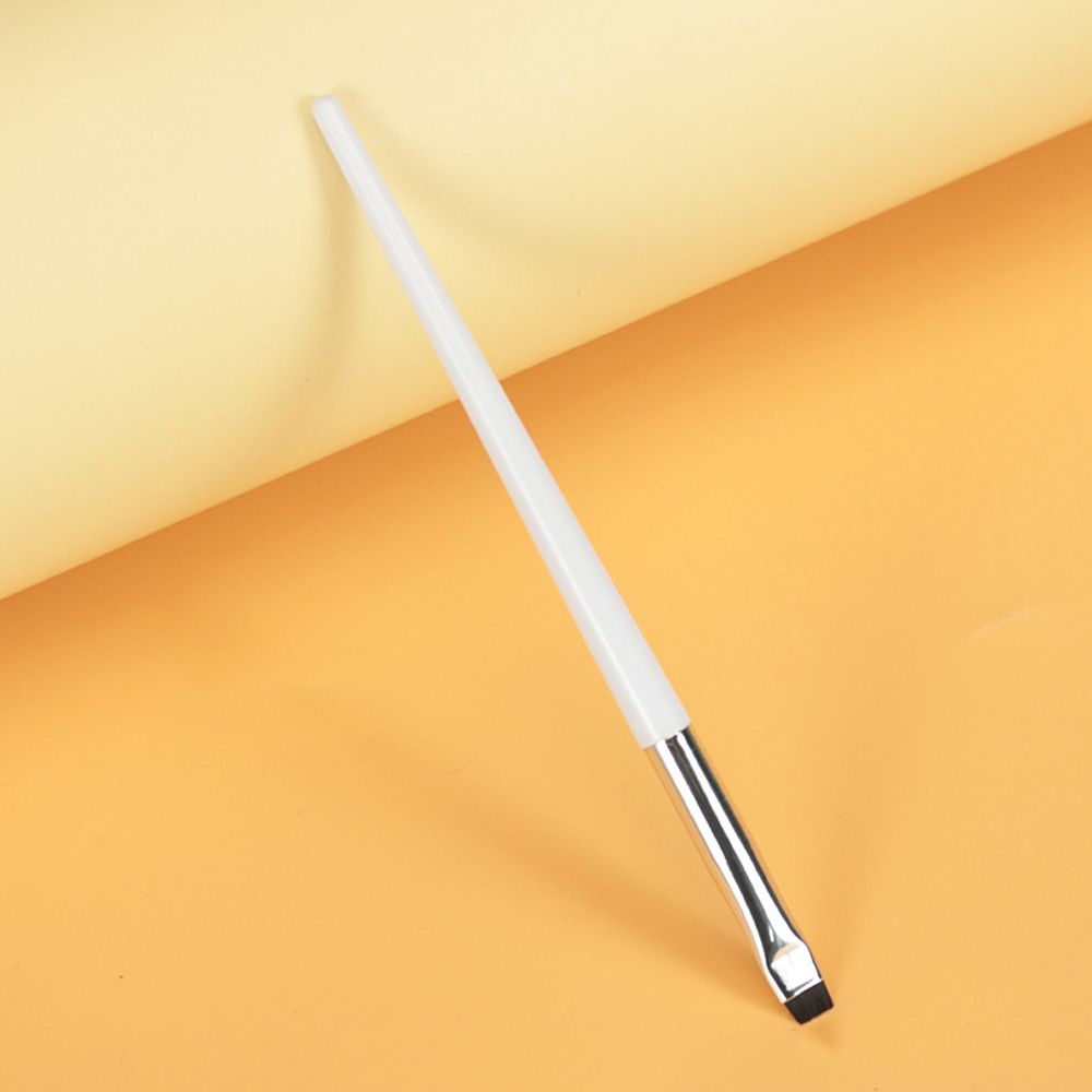 Kosmetik Pinsel machen-hoch Werkzeug Anfänger abgewinkelt feine Eyeliner Pinsel flache Augenbrauen Pinsel Liner Augenbrauen Pinsel Klinge machen-hoch Pinsel: Schwarz