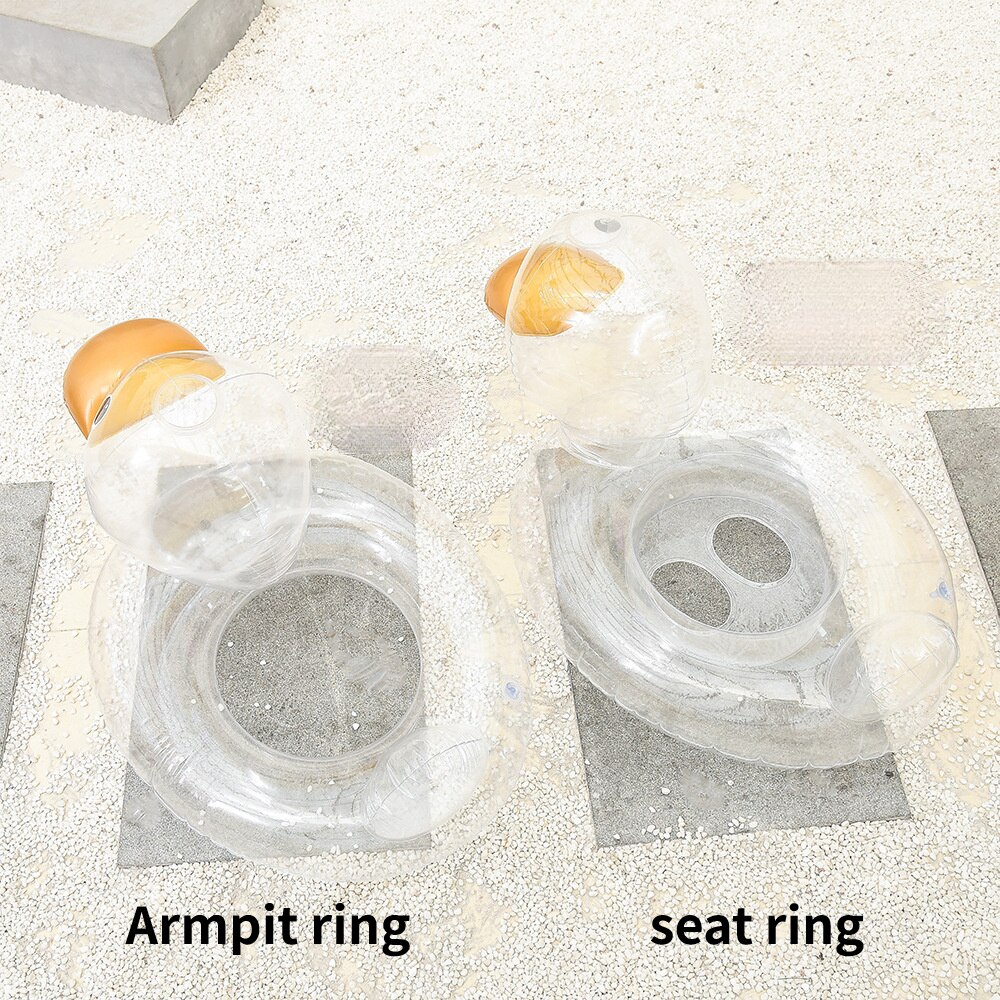 freundlicher transparent Ente Schwimmen Ring Baby der Achselhöhle Schlecht Ring freundlicher Ente Sitz Ring