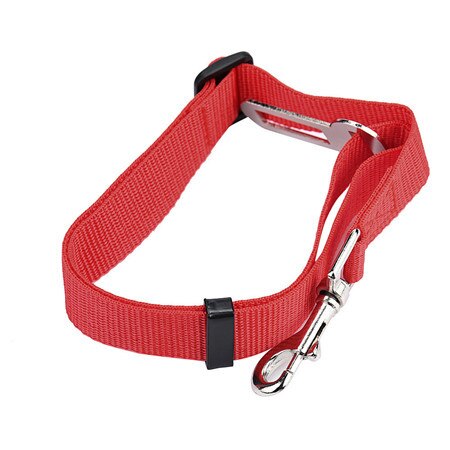 Huisdier Autogordel 2.5Cm Materiaal Huisdier Veiligheid Riem Hond Trekkabel Hond Veiligheidsgordel: red