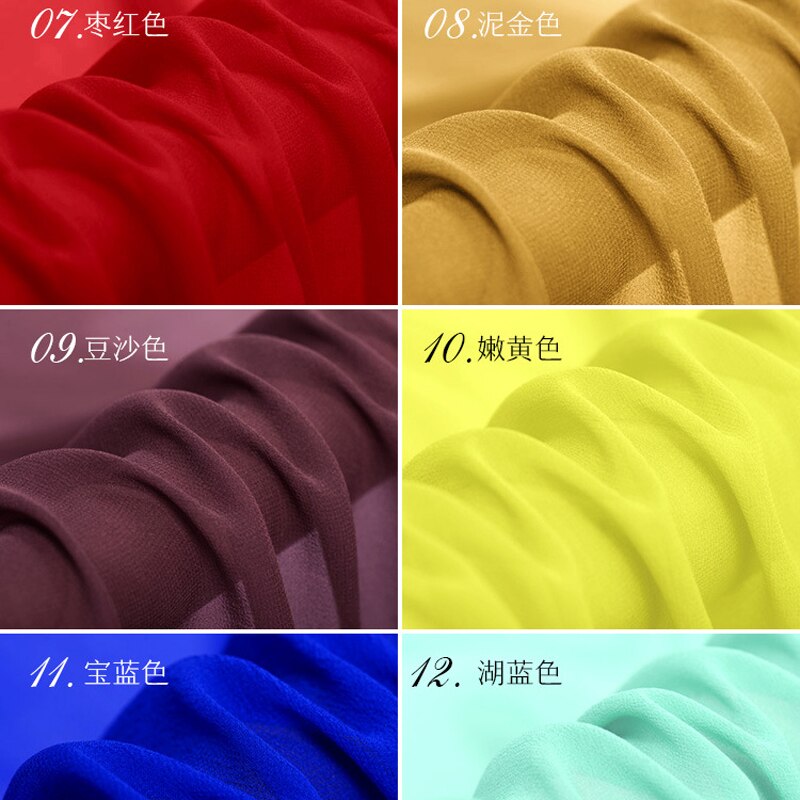 Zijde Stoffen Voor Jurken Blouse Bruiloft Kleding 1.08 Meter Zijde Georgette Ggt Strech Dubbele 19 Mill