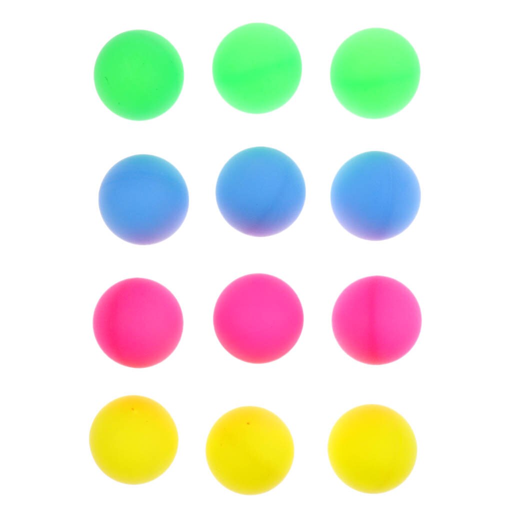 12 stk multifunktionelle farverige beer pong bolde bordtennis dekorationsbolde