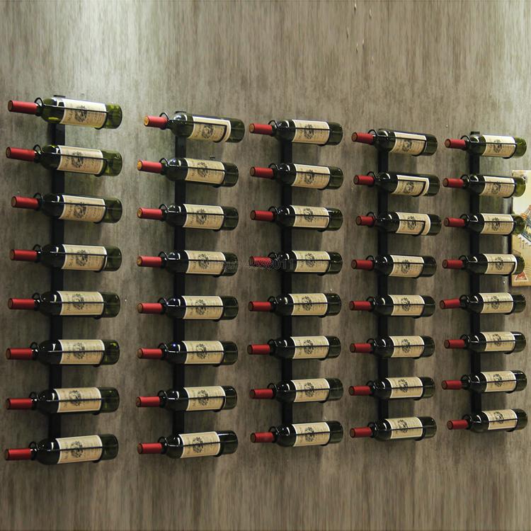 Présentoir mural de vin de whisky en métal organisateur de support de stockage de bouteille flottant personnalisable décoration de maison