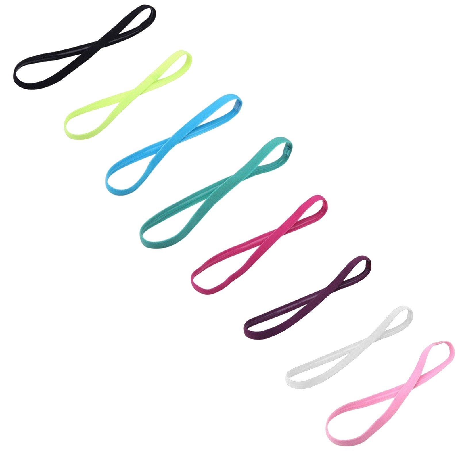 3Pcs Haar Hoofd Band Zweetband Hoofdband Stretch Mens Wrap Elastische Sport Thinprofessional Sport Hoofdband Voor Een Verscheidenheid Van Scènes