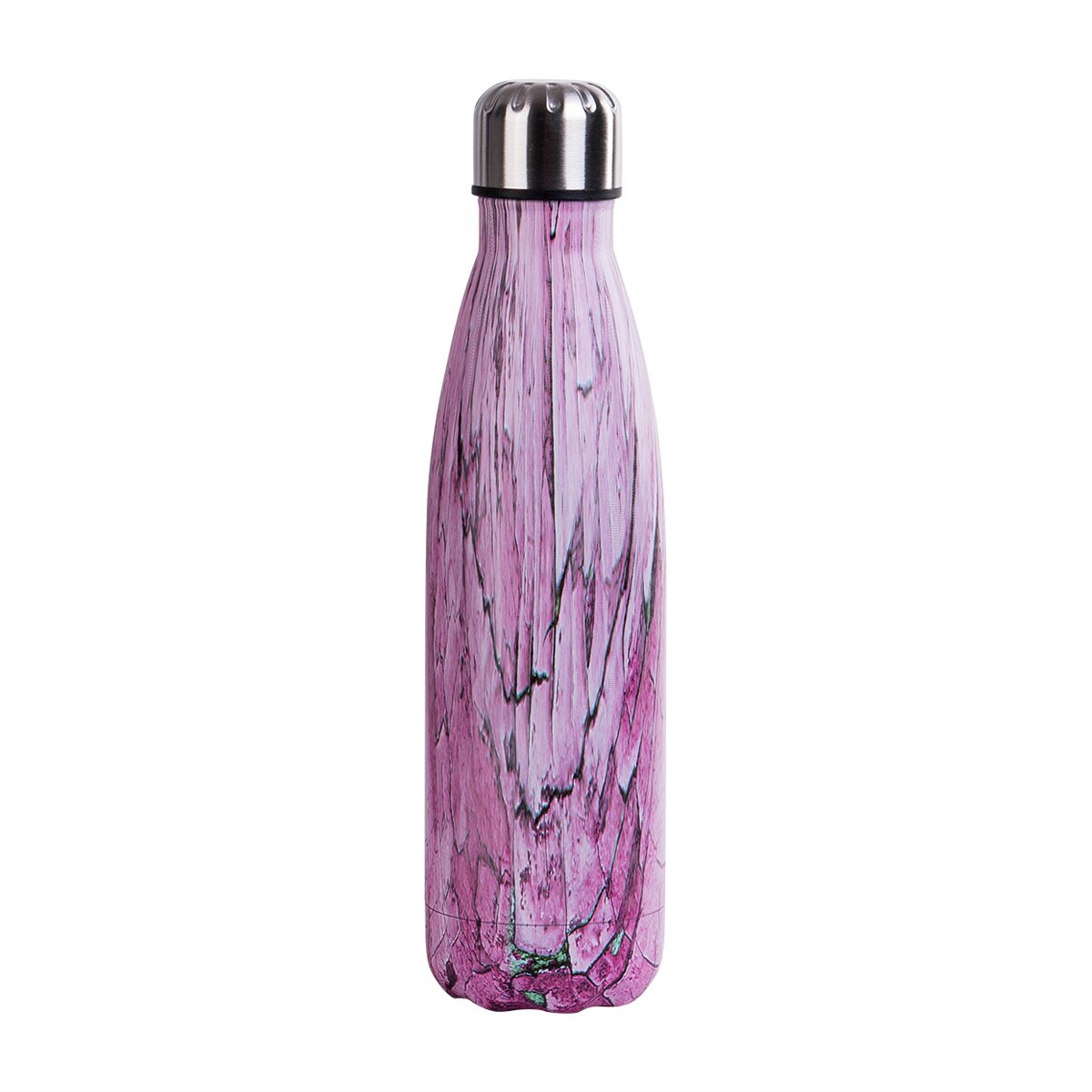 500ML bouteille d'eau vide isolé flacon Sport thermique froid froid tasse en acier inoxydable tasse en marbre tête tasse: E