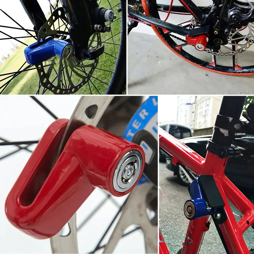 Blocco freno a disco antifurto KJOY per scooter elettrici - Blocco filo d'acciaio per la sicurezza di bici/moto