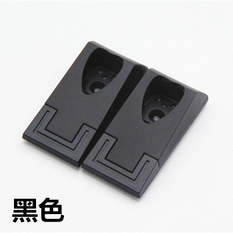 2Pcs Zinklegering Kast Kledingstang Flens Klem Pijp Rail Base Gordijn Staaf Douchegordijn Kast Staaf End Ondersteunt sockets: D