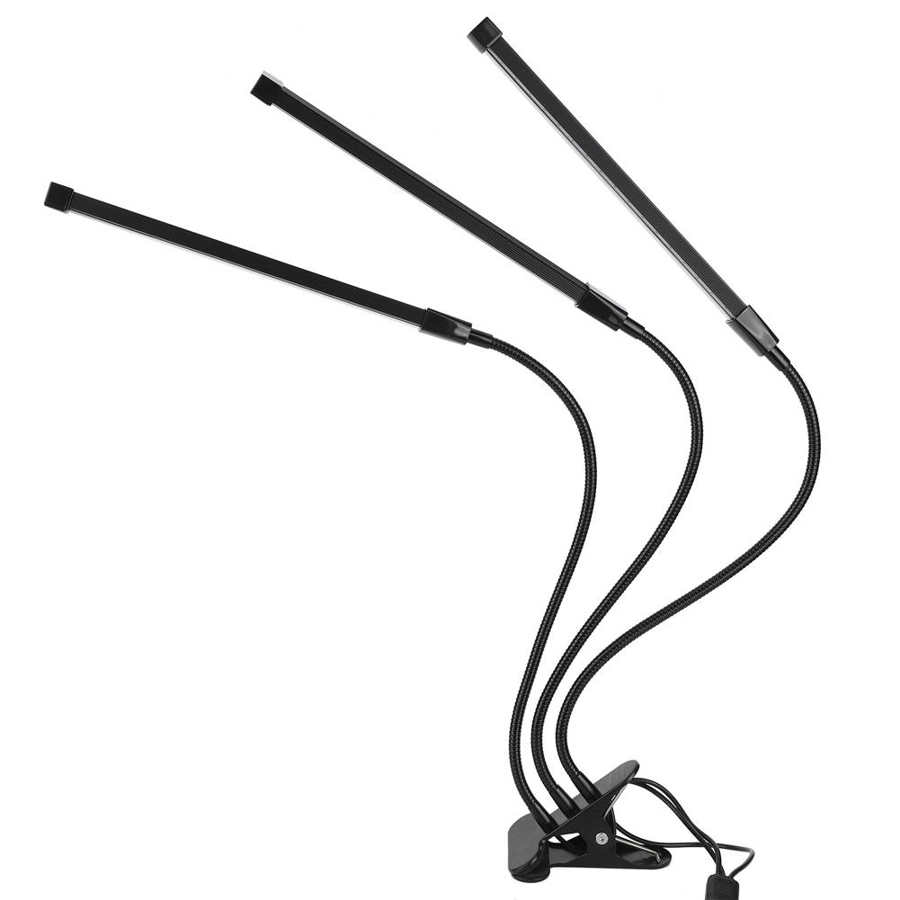 Hydroponics growbox 40w 3 fullspektret ledet plantevekst lys automatisk på / av tidtaker til innendørs hage hydroponics plante vokse