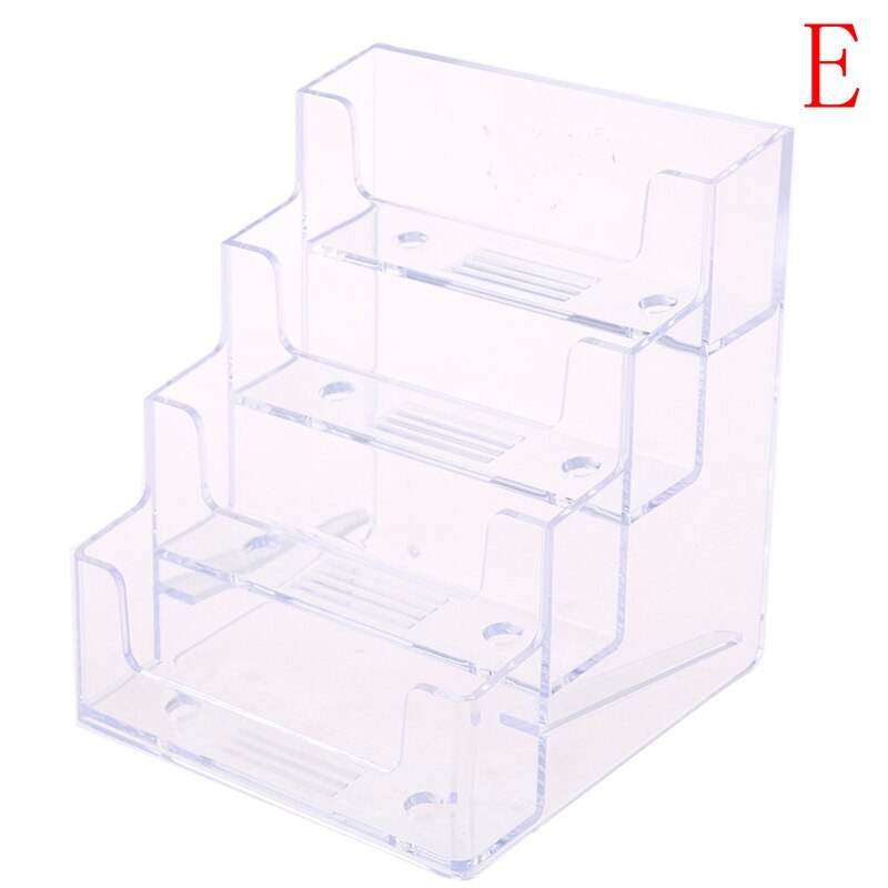 Bureaublad kantoor visitekaartjeshouder, transparant acryl toonbank displaystandaard, bureau accessoires: En