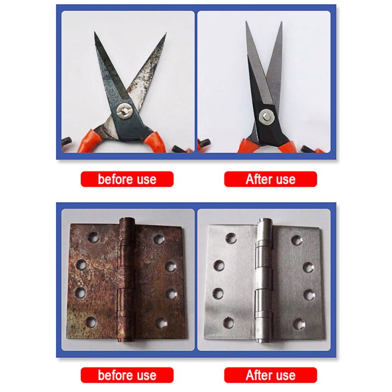 30ml Multi-Purpose Rust Inhibitor Auto Window Rust Remover Derusting Spray Car Maintenance Cleaning Rust Converter