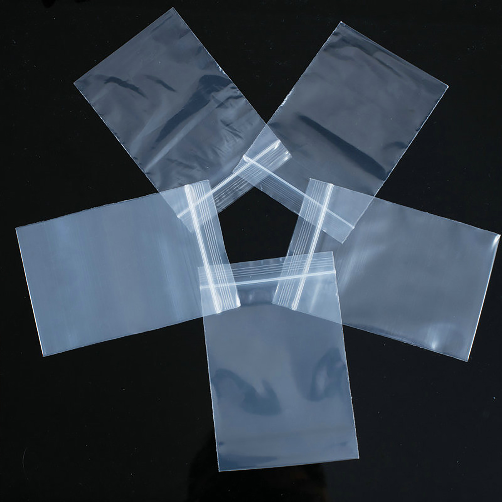 100Pcs PE Self-Sealing Bags Waterproof Packaging Food Bag Set for Cooking Fruit Pouch Fresh Holder Kitchen Supplies