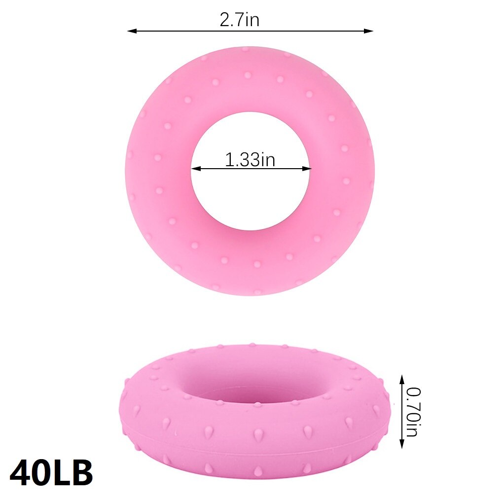 30-70LB Silicone Hand Grip Portable Muscle Training Gripping Ring Crossfit Fitness Hand Extension Strength Trainer: Black