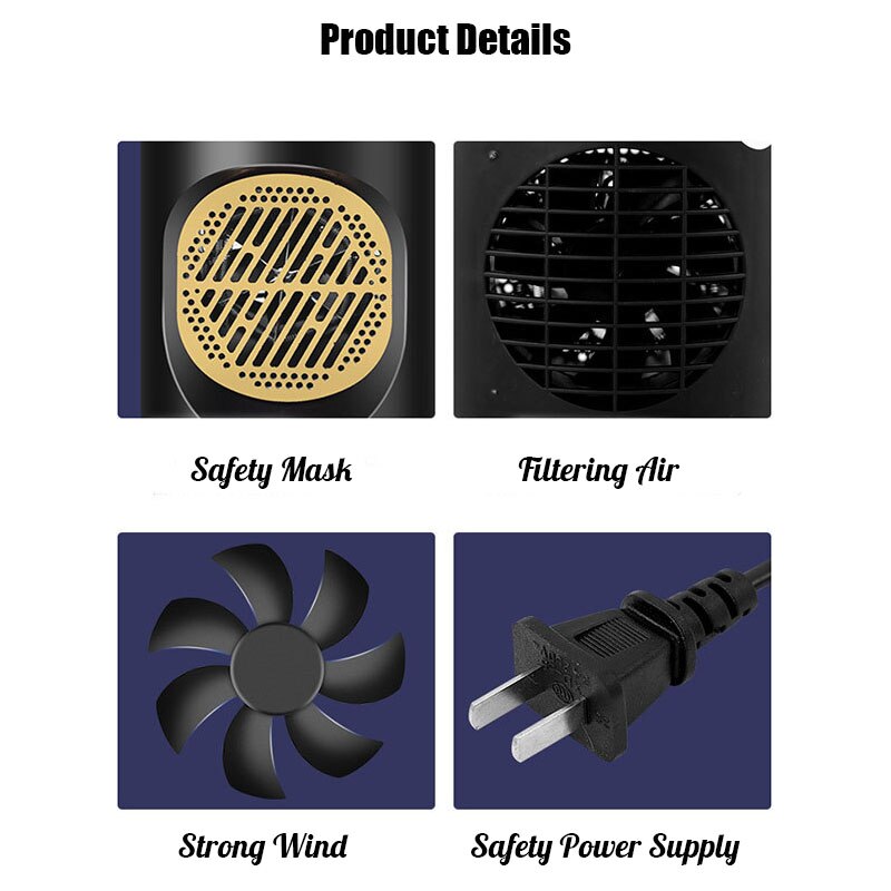 Electric Heaters Stove Radiator Portable Mini Wind Fan Heater Warmer Household Indoor Room Heating Fan Machine 220V