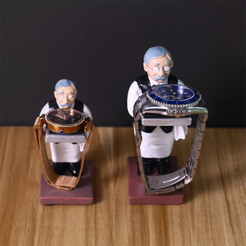 Présentoir à Montre En Résine - Figurine Support Pour Montre - Multicolore - NEUF