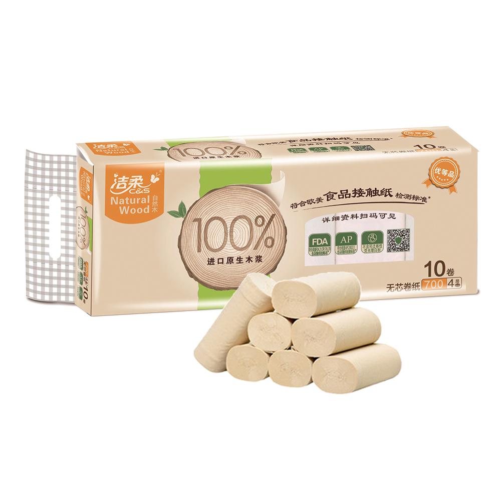 10 Roll 4 Layer Toilet Tissue Home Bath Toilet Roll toilet paper Soft Toilet Paper Skin-friendly Paper Towels Toilet Paper Bulk