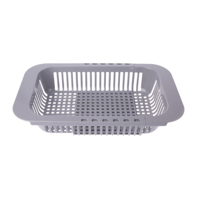 Adjustable Over Sink Dish Drying Rack Drainer Plastic Vegetables Fruit Basket Holder Kitchen Utensil Racks & Holders