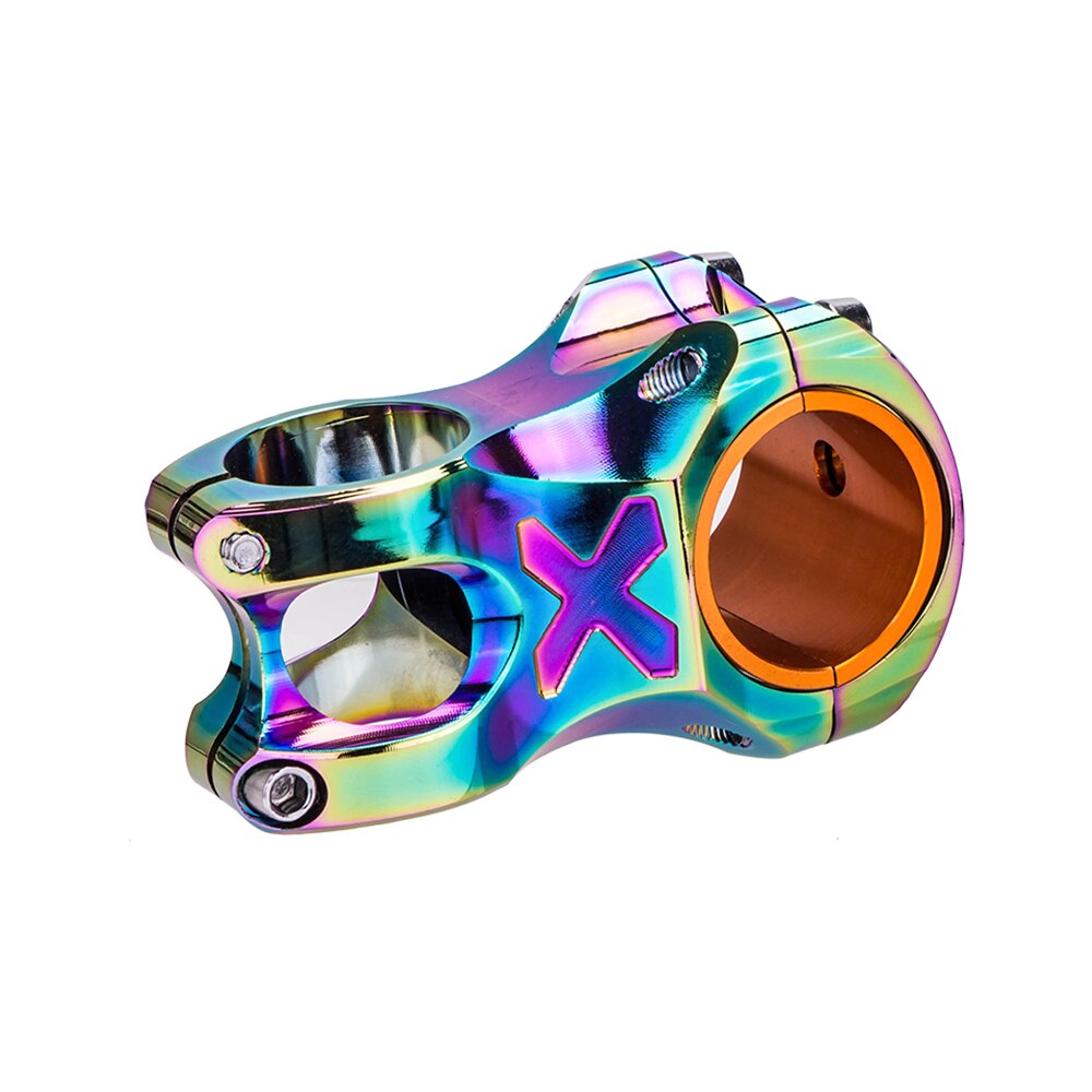 ZTTO MTB Attacco Manubrio CNC IN Lega di ALLUMINIO ad Alta Resistenza Leggero 0 gradi Aumento DH AM Enduro Per 35mm / 31.8 millimetri Manubrio Della Bici: 50mm Rainbow