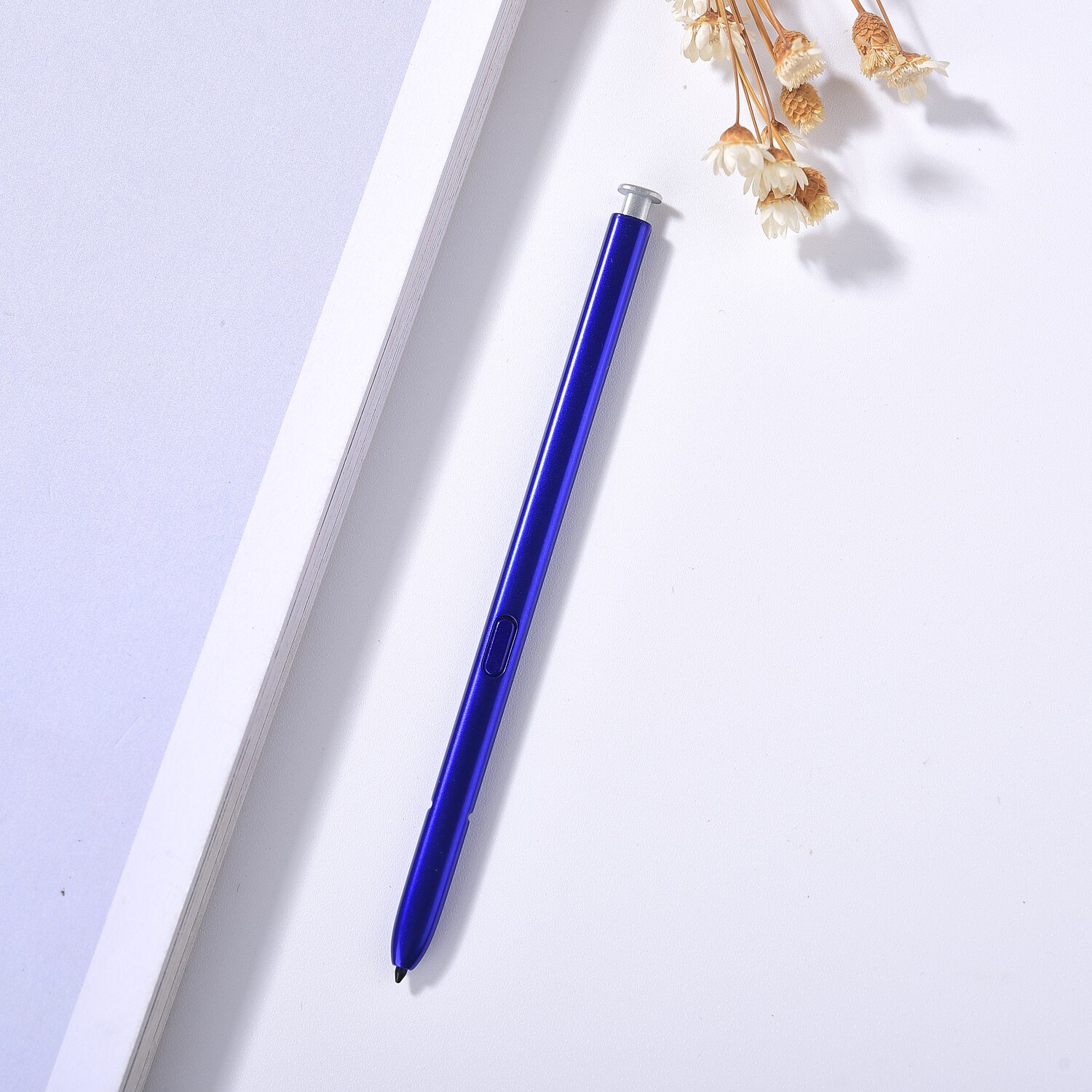 Smart Pressure S Pen Stylus For Samsung Galaxy Note 10 N970 / Note 10 Plus N975 Stylus Pen Mobile Phone S Pen(Without Bluetooth): Blue-Silver