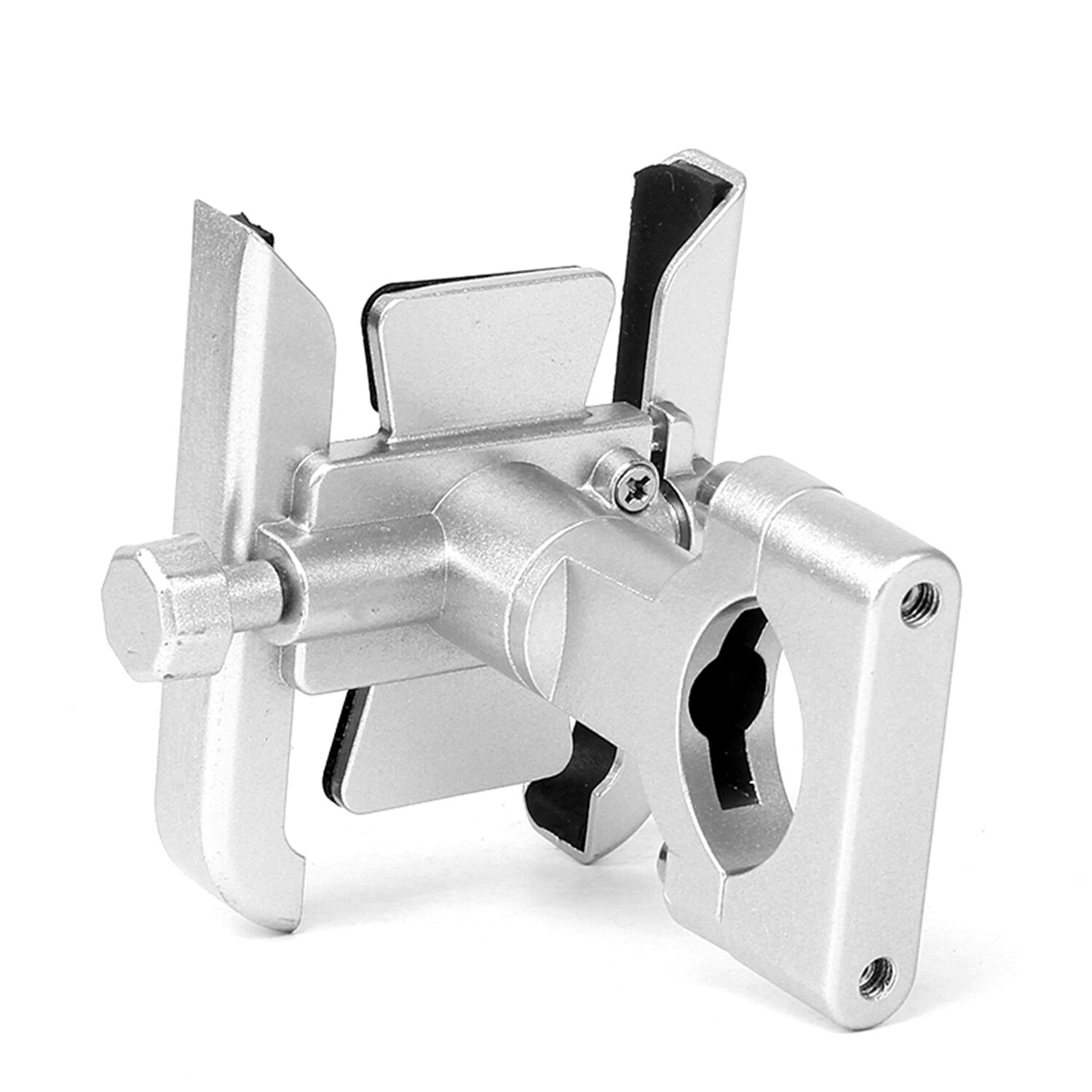 Motorcycle Bicycle Adjustable Phone Holder Mount Bike Handlebar Mobile Phone Holder Clip for 4-6.5inch Smart Mobile Phone: Silver