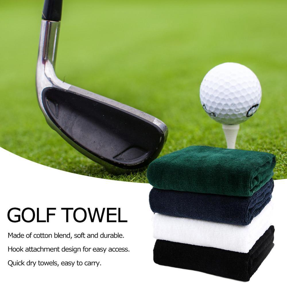 40*32cm golfhandduk med krok handduk bomull mjuka handdukar golfhandduk