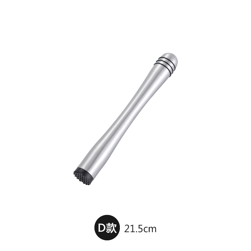 DIY Bar Tools Stainless Steel Crush Stick Tamper Mojito Wine Mixing Stick Cocktail Muddler Shaker Crushing Hammer Fruit Muddler: D