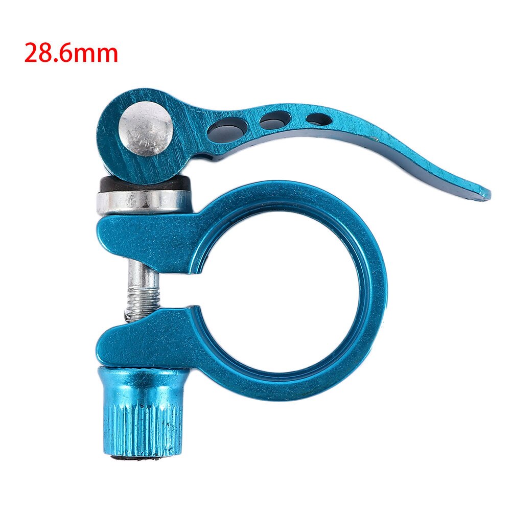 28.6/31.8/34.9Mm Legering Zadelpenklem Quick Mtb Fiets Fietsen Zadel Zadelpenklem Quick Release Spare onderdelen Voor Fietsen: blue	28.6 mm