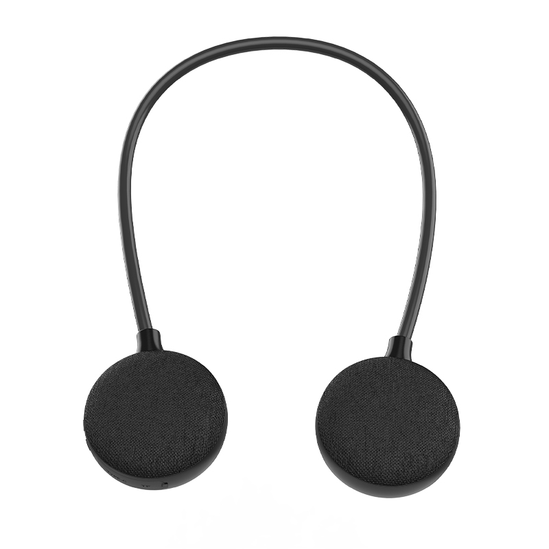 Rockmia Neck Speaker EBS-906 Bluetooth 5.0 Wearable Wireless TF Card Music Player For Home Outdoor Walking Ridding Cycling: black