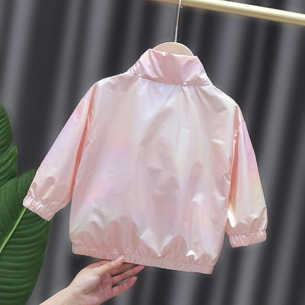 Lente En Herfst Kleding Meisjes Casual Jas Mode Effen Kleur Korte Jas Kinderkleding 1-4 Jaar Oud meisje Jas