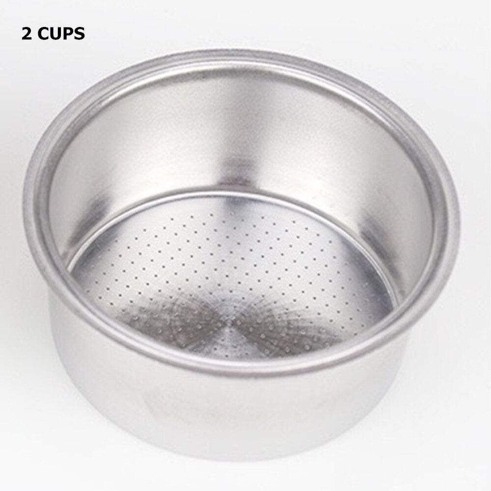 Cesta de Repuesto de filtro de 51mm para máquina de café, 1/2/4 tazas, portafiltro sin fondo para Delonghi EC680/EC685, piezas de máquina de Espresso: 2 cups