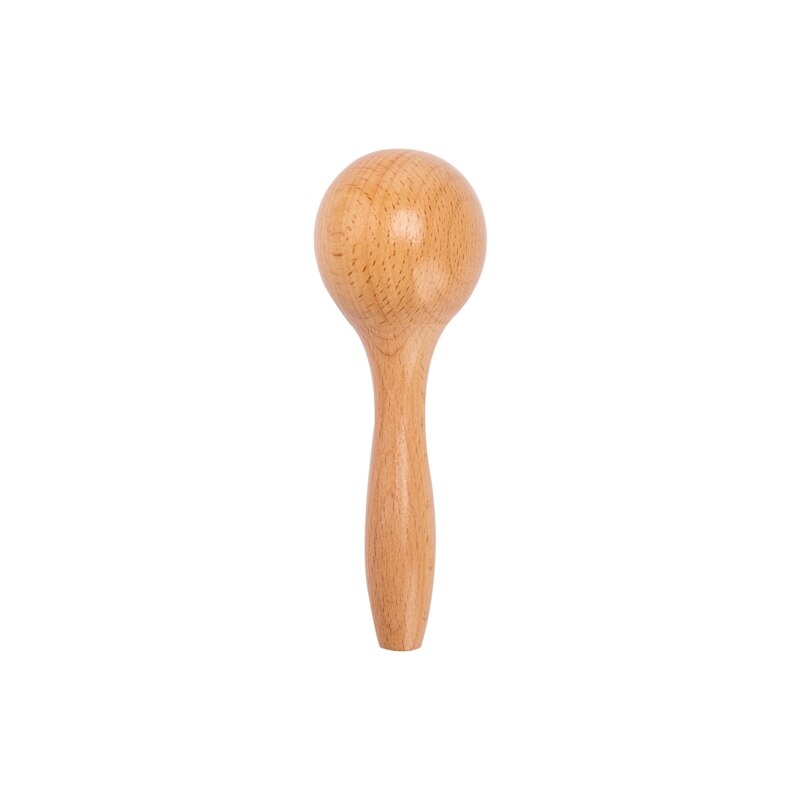 Custom Baby Rettle Wooden Toy Beech Sand Hammer Maraca Rattles Musical Instrument Sound Early Educational Toys For Children: A small