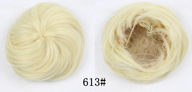 Vreugde &amp; Beauty 16 Kleur Krullend Chignon Hittebestendige Synthetische Clip In Hair Extensions Diameter 12 Cm Voor Vrouwen: #613