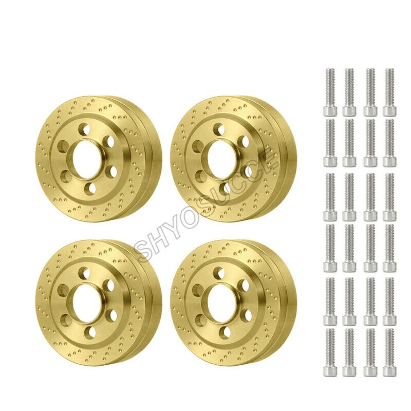 SHYOSUCCE 2 sztuk 1.9 "2.2" przeciwwaga felgi waga metalowe dla TRX-4 SCX10 90046 gąsienica RC