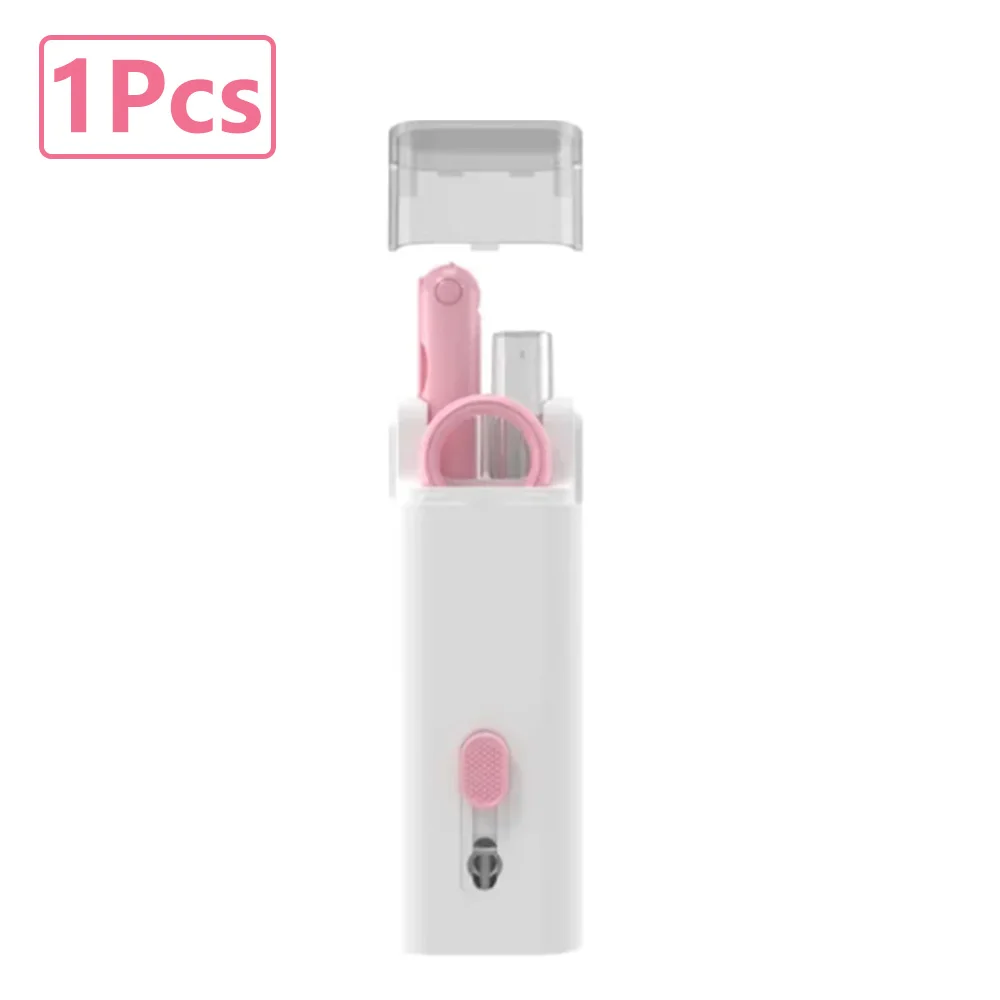 7-in-1 Keyboard Cleaning Kits Airpods Cleaner Headset Cleaner Pen Laptop Screen Cleaning Bluetooth Earphones Cleaning Kit: Yellow