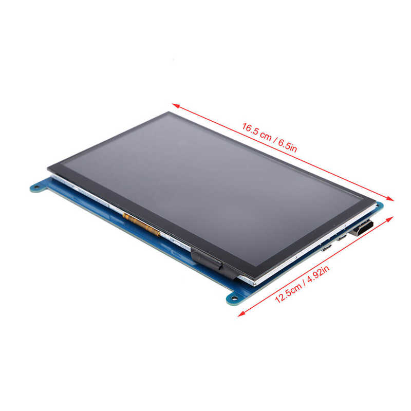 7'inch Volledige Weergave Ips Lcd Touch Screen Voor Raspberry Pi 1024*600 Hd Hdmi Display Monitor 5-Punt touch Control Capacitieve Monitor