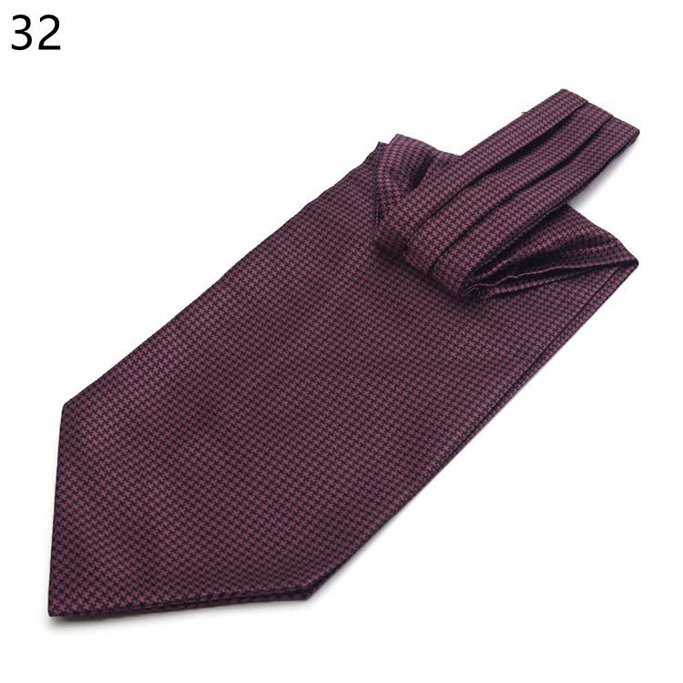 Mannen Vintage Polka Dot Wedding Formele Das Ascot Zelf Britse Stijl Gentleman Polyester Zijde Paisley Das Pak Bruiloft