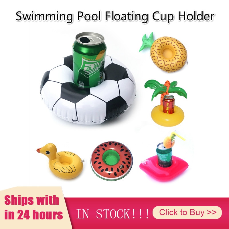 Floating Cup Inflatable Funny Toys Coconut Tree Yellow Duck Pinapple Holder Swimming Pool Rafts Drink Holders Piscina Infantil
