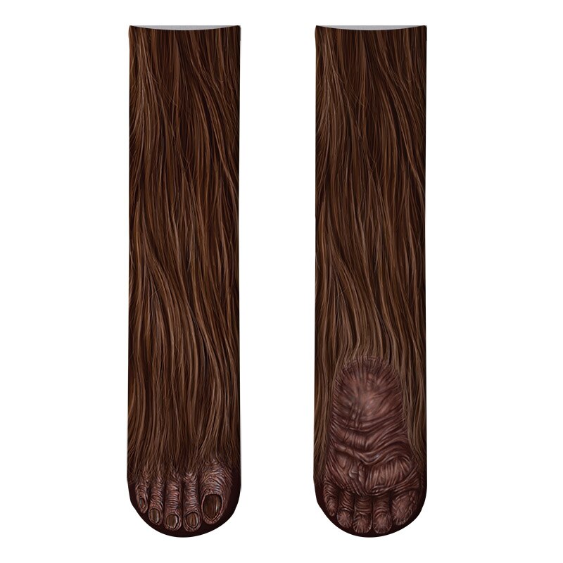 Dier Poot Crew Sokken Grappige Leopard Tijger Katoenen Sokken Voor Vrouwen Kawaii Voorraad Kat Hond Paard Zebra Varken Poot voor Party: 1
