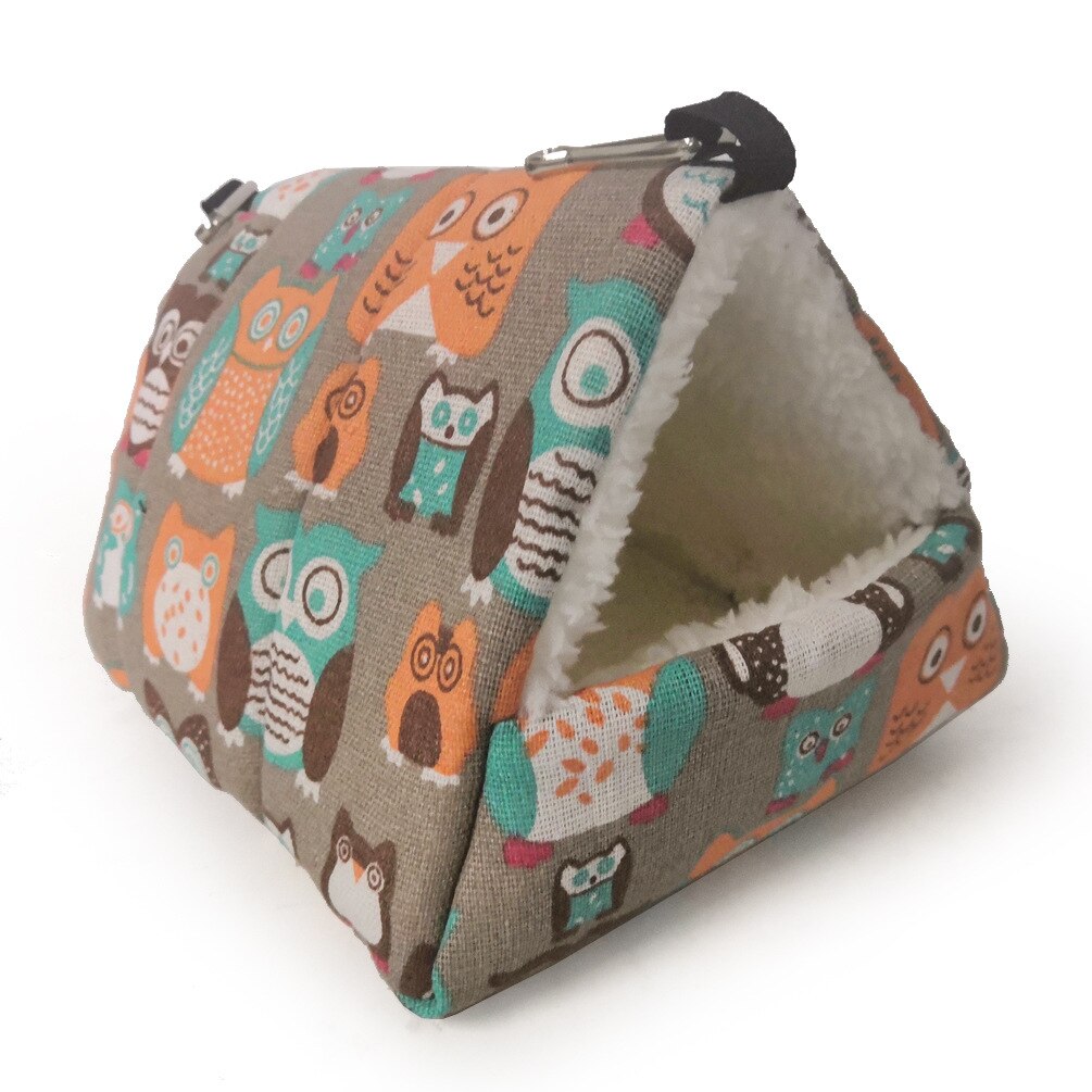 Bird Cage Cotton Sleeping Parrot Cage Nest Mini Animal Hanging Cage Swing Small Pet House Warm Velvet Cage For Born Pet