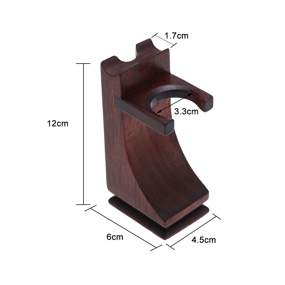 Shaving Holder Stand for Shaving Razor Brush Solid Wood Shaving Tool Organizer for Beard Hair Removal