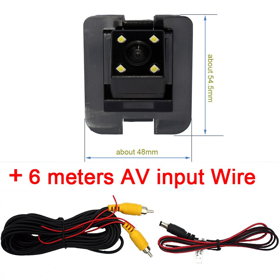 Caméra de recul pour voiture, pour Mercedes Benz W204 W212 W221 S600 S550 S500 S450: 4led Rear Camera