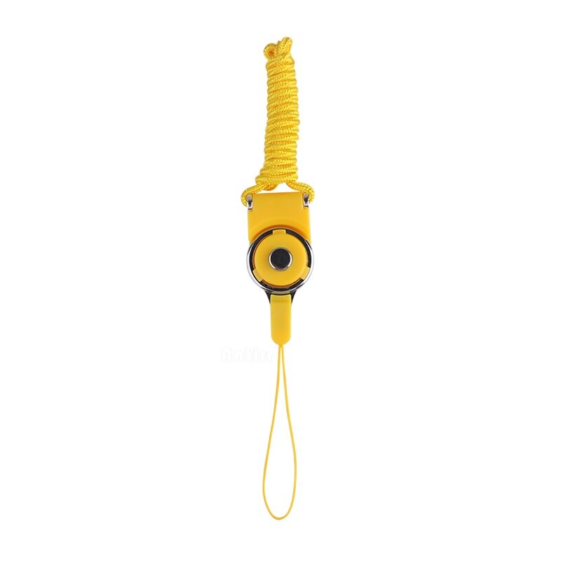 Cell Phone Neck Chain Straps Camera Sling rotatable Mobile Keychain Hang Rope Lariat decorative ribbon For iPhone Xiaomi Huawei: yellow