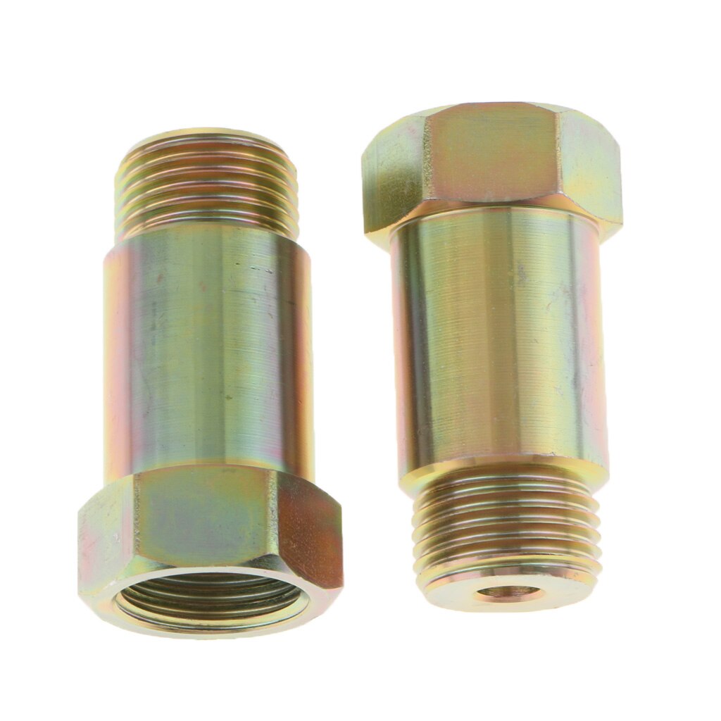 1 Pair Car O2 Oxygen Sensor Extender Extension Spacer M18X1.5 Bung 45mm