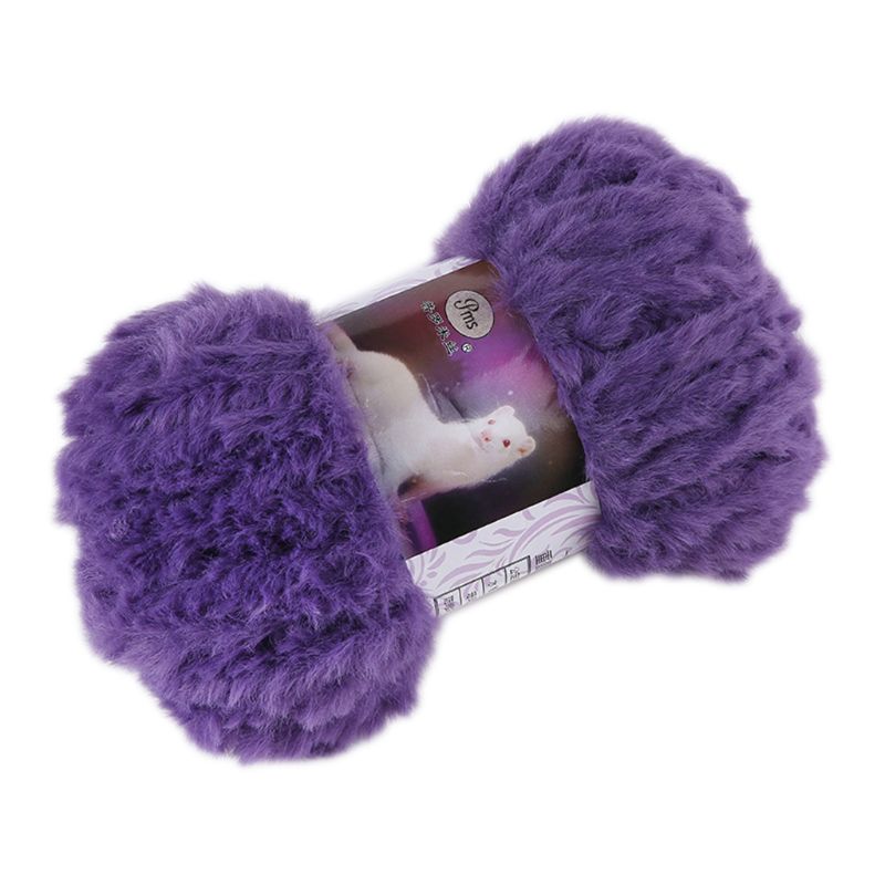 50g/Ball DIY Fluffy Plush Chunky Knitting Yarn Hand-Woven Crochet Velvet Thread: U