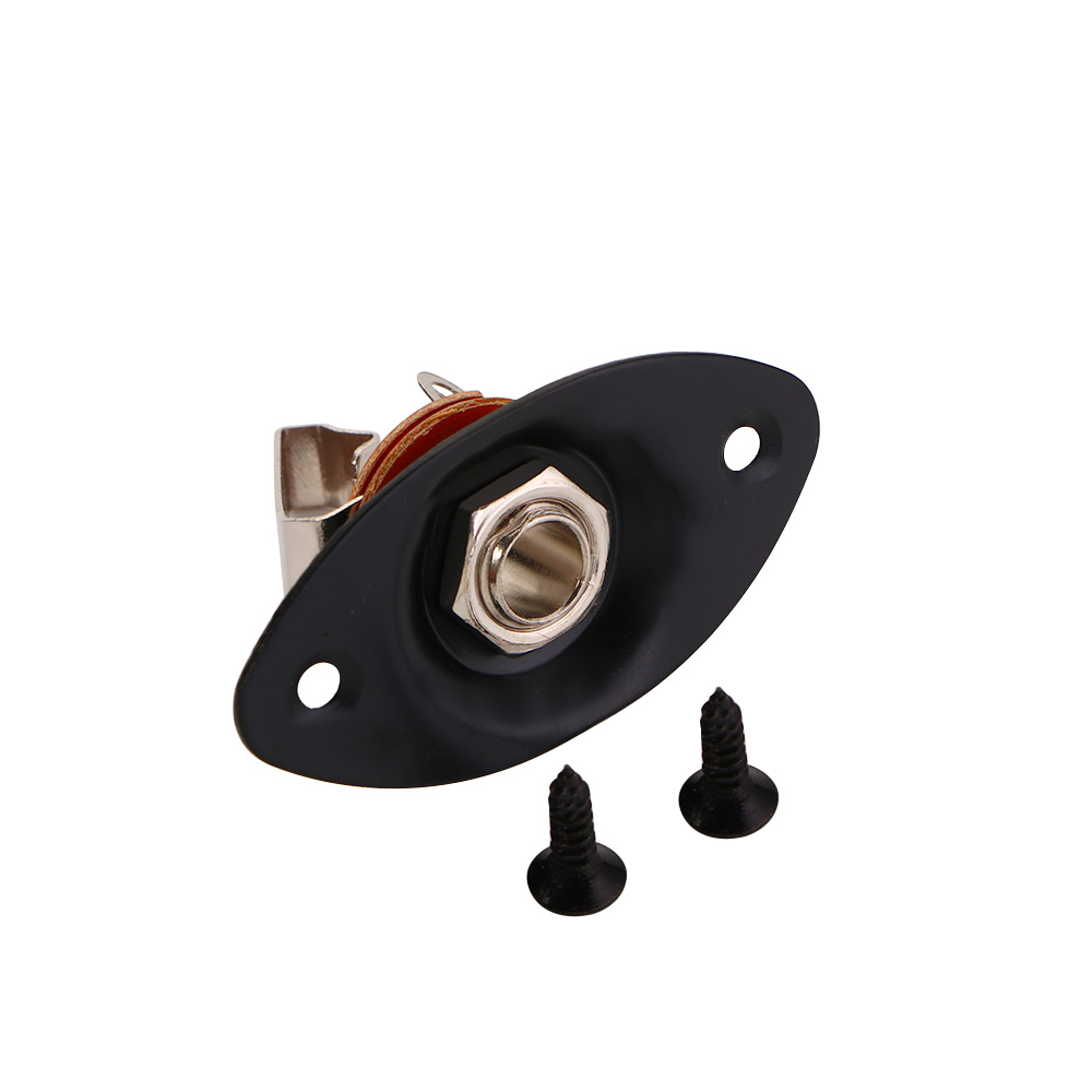 Instrumenter elektrisk guitar dele til elektrisk guitar guitar udskiftning net output stereo jack lydudgang udgangsstik: Hvid