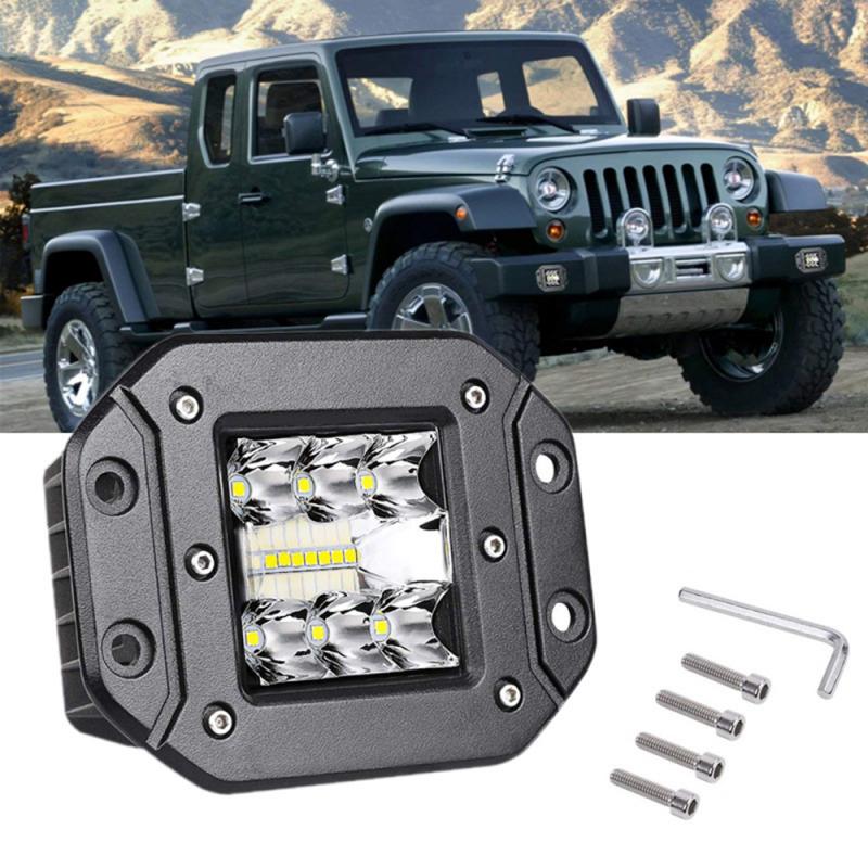 5-inch Embedded 39W Work Light Off-road Vehicle Truck Truck LED Car Fog Light Car Truck Off-Road Lamp Flush Mount Bumper: 1PC