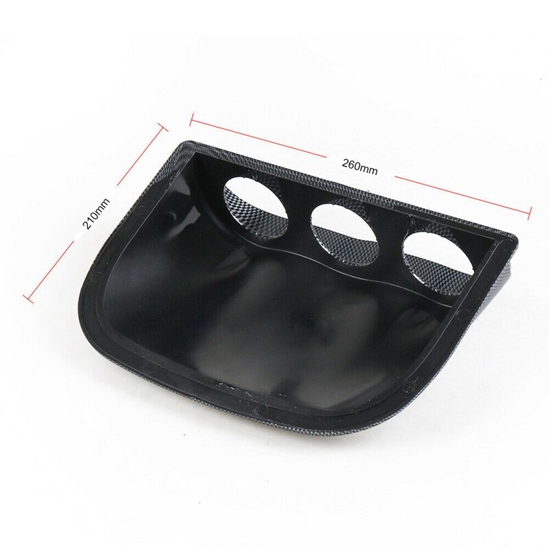 2 Inch 52mm Car Triple Dash Gauge Meter Pod 3 Hole Dashboard Mount Holder Carbon Fiber