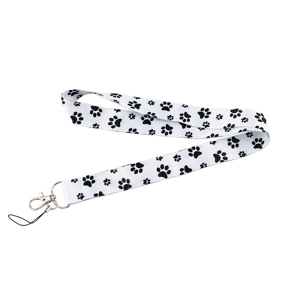 YA126 Hond Poot Card Cover Met Lanyard Hang Touw Keycord Usb Id-kaart Badge Holder Sleutelhanger Diy Lanyards: 7