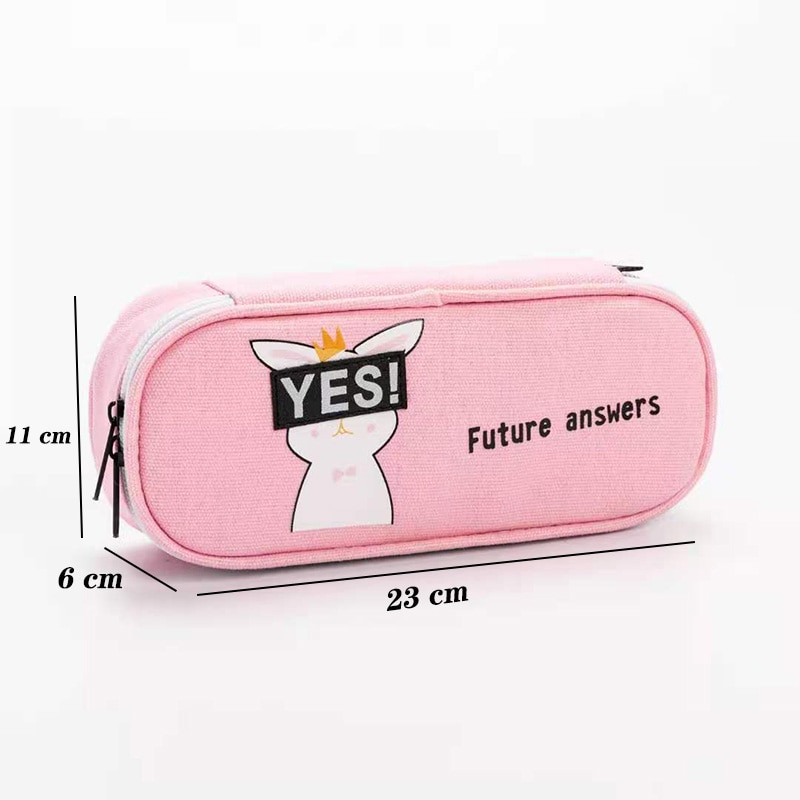 Große Kapazität Nette Leinwand Bleistift fallen Schule Stift fallen Liefert Bleistift Tasche Bleistifte Beutel Schreibwaren 。