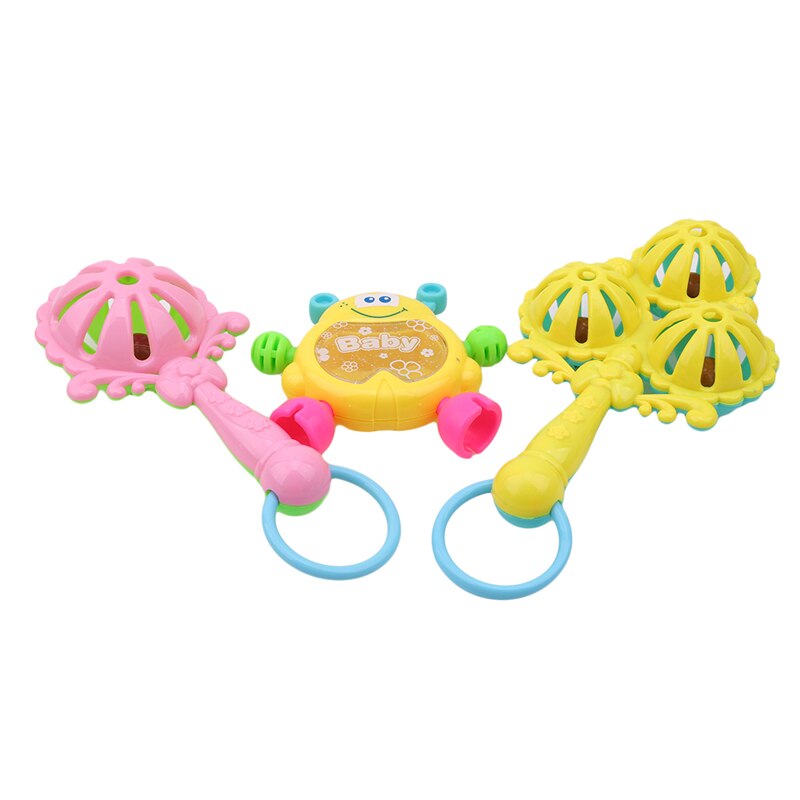 7 teile/los Kleinkind Baby Spielzeug Rasseln Neugeborenen Baby Hand Glocke Entwicklungs ABS Baby Spielzeug 0-12 Monate