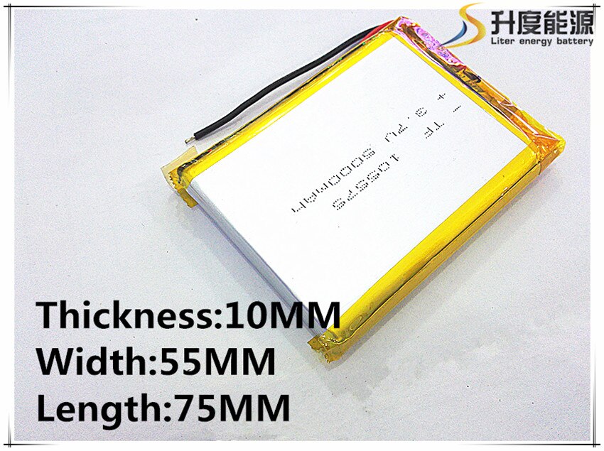 Li-po 3.7 V 5000 mAh Lithium Polymeer Oplaadbare Batterij Voor GPS DVD PAD E-Book tablet pc laptop power bank video game 105575